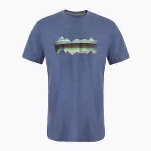 Žygio marškinėliai Smartwool Mountain Horizon Graphic Tee nightfall blue