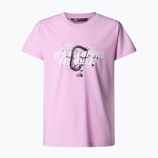 Vaikiški marškinėliai The North Face Graphic Relaxed Tee cyber pink