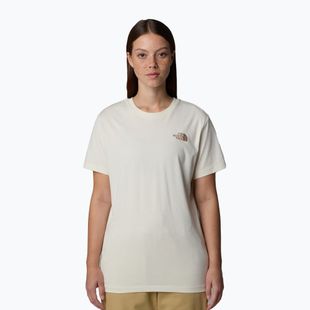 Moteriški marškinėliai The North Face Box Nse Relaxed Tee white dune/latt