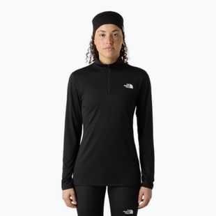 Moteriški marškinėliai The North Face Flex 1/4 Zip Slim black