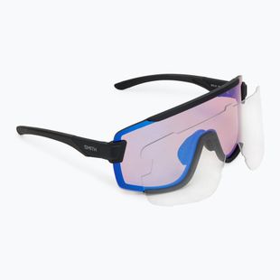 Akiniai nuo saulės Smith Wildcat matte black/chromapop low light rose blue mirror/clear