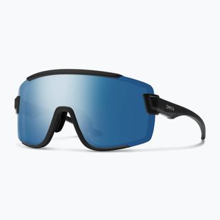 Saulės akiniai Smith Wildcat matte black/chrp polarized blue mirror/clear