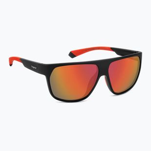 Vyriški akiniai nuo saulės Polaroid PLD 7053/S matte black red/red multilayer polarized