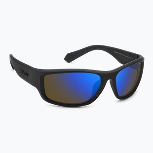 Vyriški akiniai nuo saulės Polaroid PLD 2166/S matte black blue/blue mirror polarized