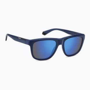 Akiniai nuo saulės Polaroid PLD 2163/S matte blue/blue mirror polarized