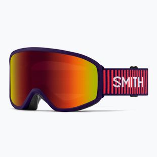 Vaikiški slidinėjimo akiniai Smith Reason OTG S3 deep plum gradient/red solx mirror antifog
