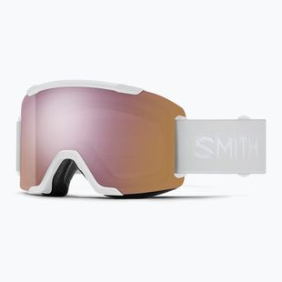 Slidinėjimo akiniai Smith Squad S2 white vapor/chromapop everyday rose gold mirror