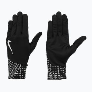 Vyriškos bėgimo pirštinės Nike Pacer Lightweight RG Reflective black/silver