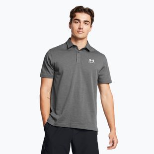 Vyriški polo marškinėliai Under Armour Icon Polo castlerock light heather/white