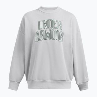 Moteriškas džemperis Under Armour Icon Heavyweight Terry Oversized Crew mod gray/forest green
