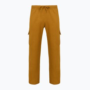 Vyriškos treniruotės kelnės Under Armour Project Rock Icon Fleece geltonos okros/spalvos dumblas