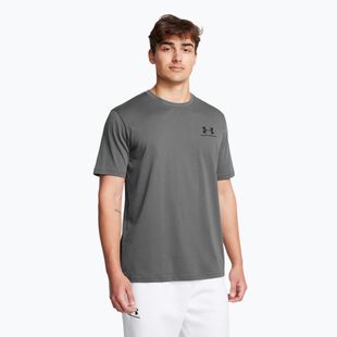 Vyriški marškinėliai Under Armour Sportstyle Left Chest castlerock/black