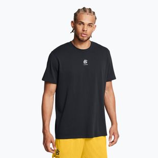 Vyriški marškinėliai Under Armour Curry Hvyweight Logo black/white