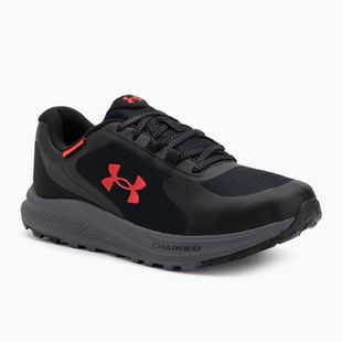 Under Armour Charged Bandit Trail 3 vyriški bėgimo bateliai black/black/racer red