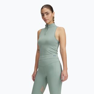 Moteriški žygio marškinėliai Under Armour Vanish Elite Vent Tank silica green/iridescent