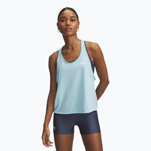 Moteriškas treniruočių topas Under Armour Tech Swing Tank stream/white