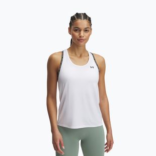 Moteriškas treniruočių topas Under Armour Tech Knockout Tank white/black