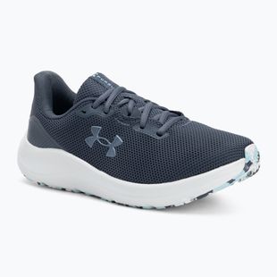 Moteriški bėgimo bateliai Under Armour Charged Pursuit 4 downpour gray/downpour gray/metallic gravel