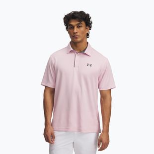 Vyriški polo marškinėliai Under Armour Tech Polo prime pink/pitch gray