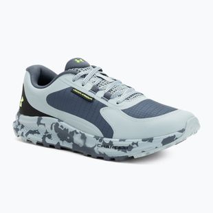 Vyriški bėgimo batai Under Armour Charged Bandit Trail 3 downpour gray/harbor blue/hyper green