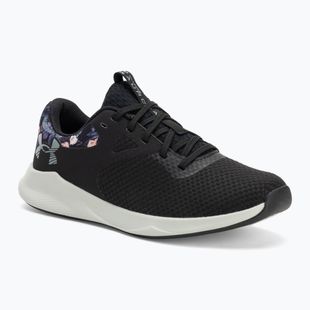 Moteriški treniruočių batai Under Armour Charged Aurora 2+ black/hydro green/metallic warm silver
