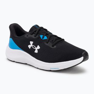 Vyriški bėgimo batai Under Armour Charged Pursuit 4 black/electric blue/white