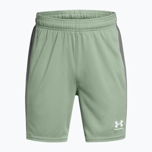 Vaikiški futbolo šortai Under Armour Challenger Knit silica green / castlerock / white