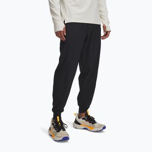 Vyriškos bėgimo kelnės Under Armour Trail Run black / reflective