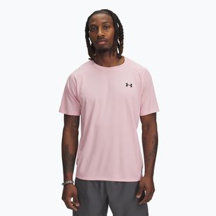 Vyriški treniruočių marškinėliai Under Armour Tech Textured prime pink/black