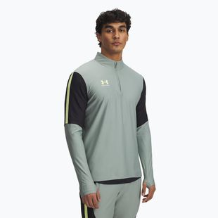 Vyriškas futbolo džemperis Under Armour Challenger Pro 1/4 Zip silica green / black / sonic yellow