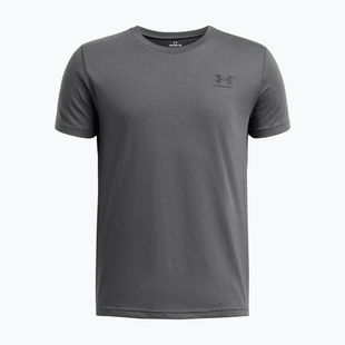 Vaikiški marškinėliai Under Armour Sportstyle Left Chest pitch gray/black