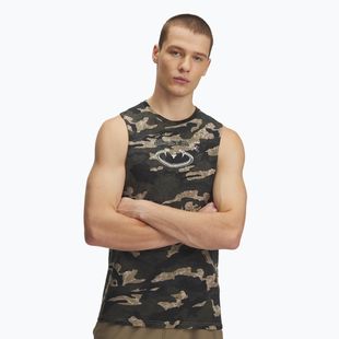 Vyriški marškinėliai Under Armour Project Rock Camo Tank city khaki/baroque green/white clay