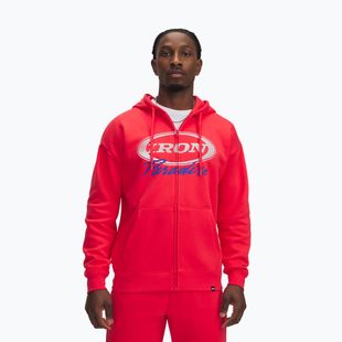 Vyriškas džemperis Under Armour Project Rock Icon Fleece FZ lava red