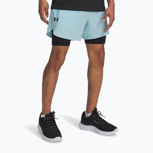 Vyriški šortai Under Armour Peak Woven 2in1 stream/black