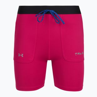 Moteriški šortai Under Armour Trail Run Fitted shaded fuchsia/black