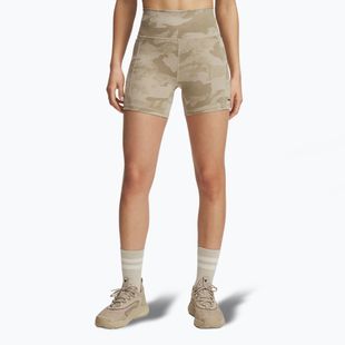 Moteriški treniruočių šortai Under Armour Project Rock Middy city khaki / black