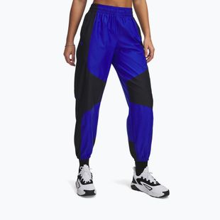 Moteriškos treniruočių kelnės Under Armour Project Rock Woven Bottom black