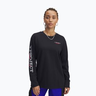 Moteriški treniruočių marškinėliai ilgomis rankovėmis Under Armour Campus T Q1 black