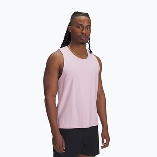 Vyriškas bėgimo tank topas Under Armour Launch Elite Singlet prime pink/reflective