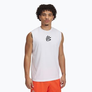 Vyriški krepšinio marškinėliai Under Armour Curry Tee white/black
