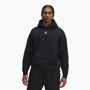 Vyriškas džemperis Under Armour Curry Splash Hoodie black / white clay