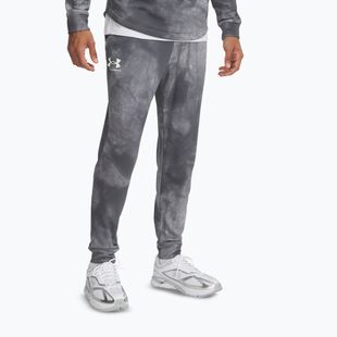 Vyriškos kelnės Under Armour Rival Terry Printed Jogger castlerock/onyx white