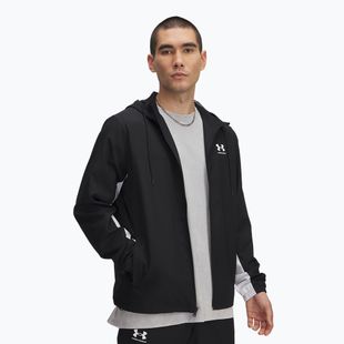 Vyriška striukė Under Armour Rival Woven Windbreaker black/black/white