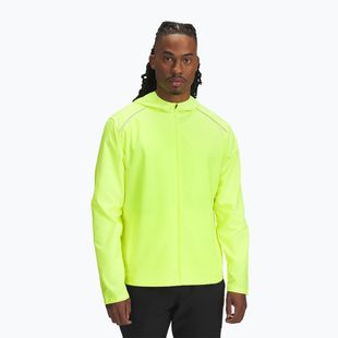 Vyriška bėgimo striukė Under Armour Storm Run Hooded high vis yellow//reflective