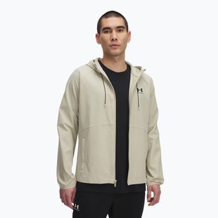 Treniruočių striukė Under Armour Vibe Woven khaki base/black