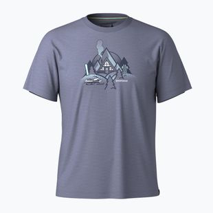 Vyriški turistiniai marškinėliai Smartwool Alpine A-Frame Graphic Tee nightfall blue