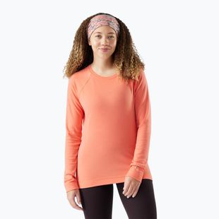Moteriški termoaktyvūs marškinėliai ilgomis rankovėmis Smartwool Merino 250 Baselayer Crew Boxed coral reef