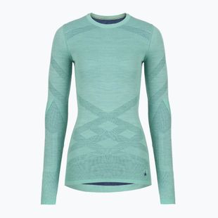 Moteriški termoaktyvūs marškinėliai ilgomis rankovėmis  Smartwool Intraknit Thermal Merino Baselayer Crew Pacific Blue/Nightfall Blue