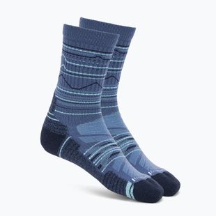 Kojinės Smartwool Hike Light Cushion Mountain Pattern Crew nightfall blue