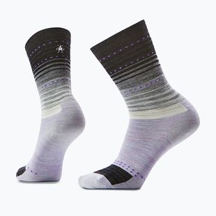 Moteriškos kojinės Smartwool Everyday Stitch Stripe Crew purple/black